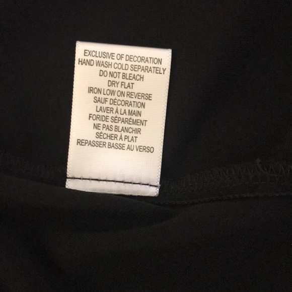 NWT Black Cleo Dress; Partial Side Ruching with Beading & Embroidery Detail; 2P - Picture 12 of 16